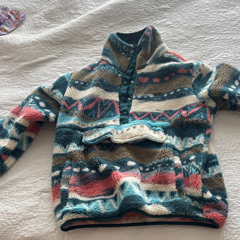 Billabong Patterned Fleece Pullover - image 1